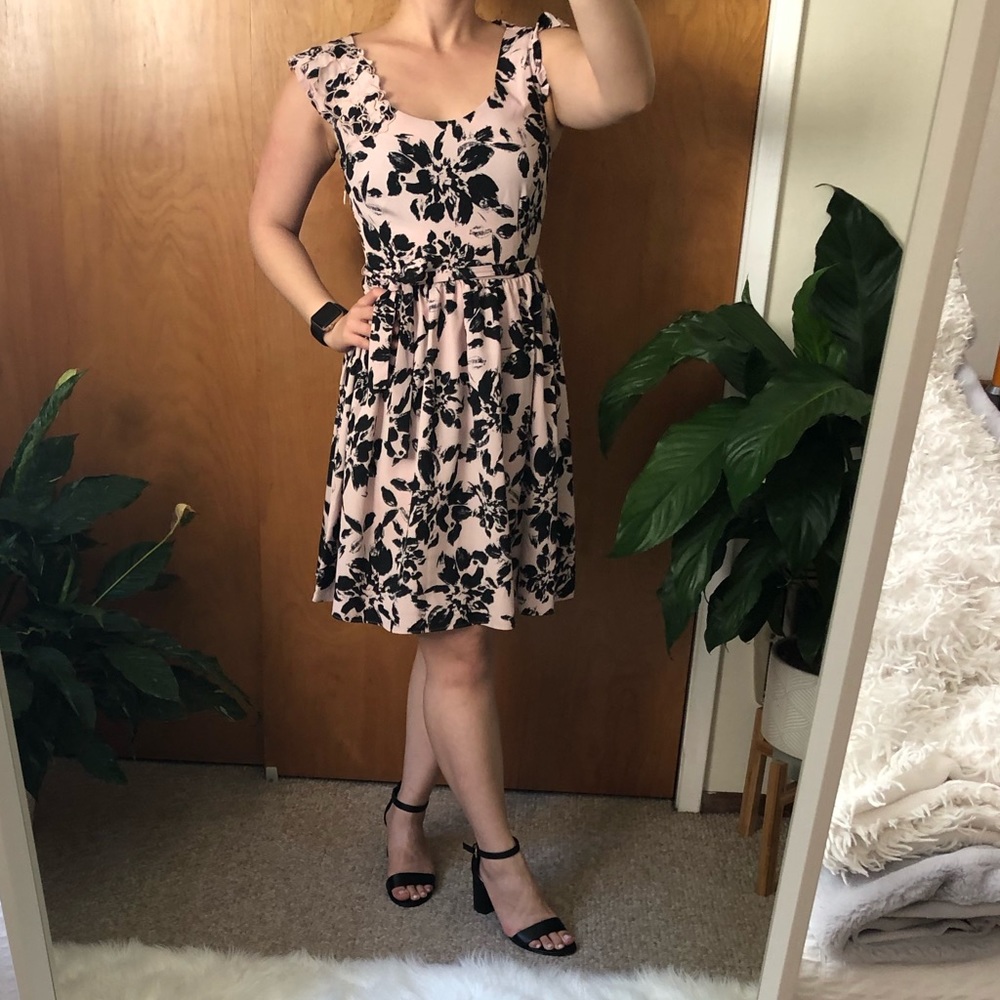 Pink/Black Dress